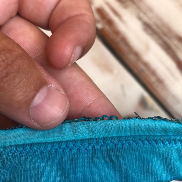 Victoria’s Secret Blue Sequined Bathing Suit Top S - Picture 9 of 9